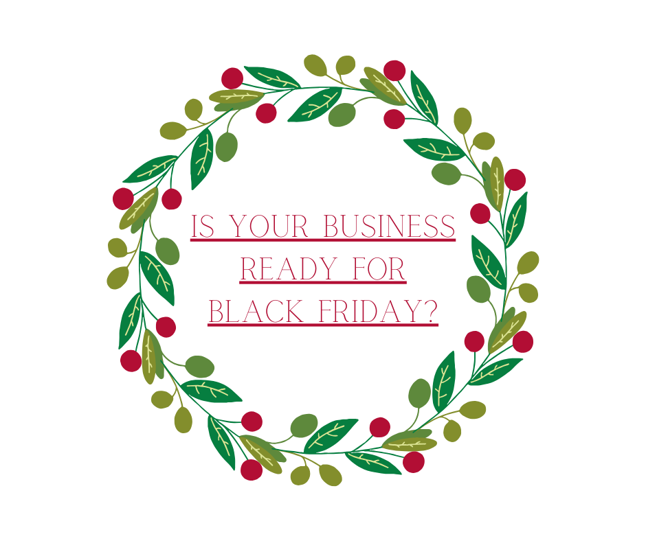 Retail storefront preparing for Black Friday traffic